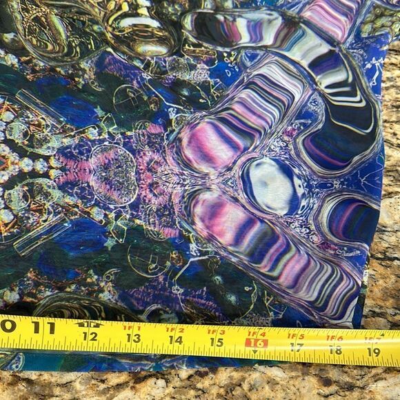 Ted Baker Kilop Beaded Embellished Sheer Kaftan Oversize Jewel Print Top Size 4 - Picture 7 of 10